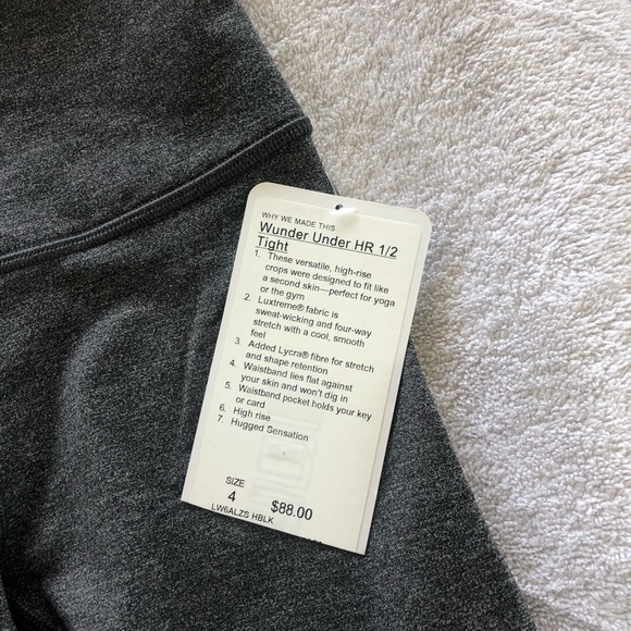 Lululemon Wunder Under HR 1/2 tight - Picture 6 of 6